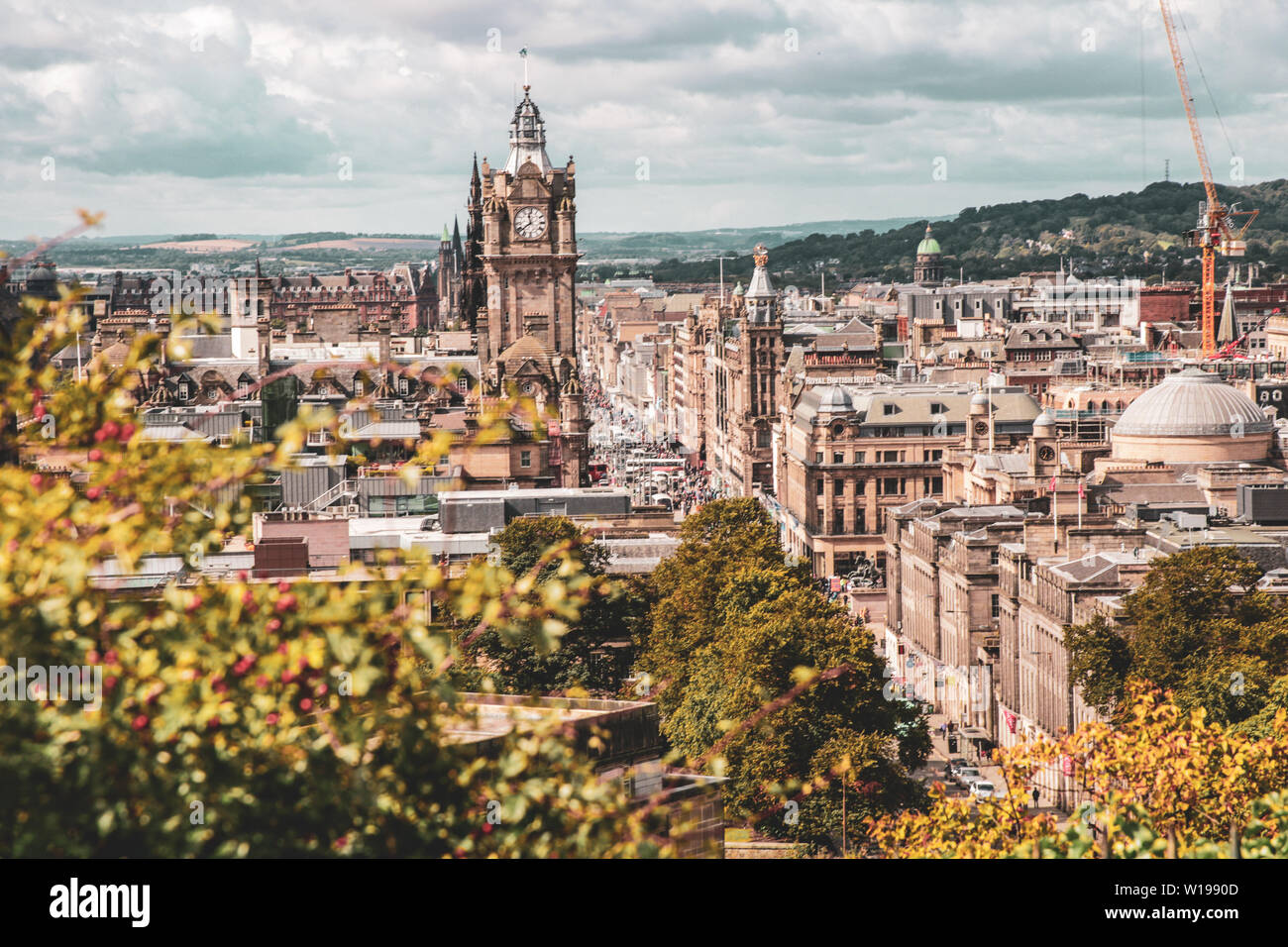 View from the hill in Edinburgh, free tourism Stock Photo