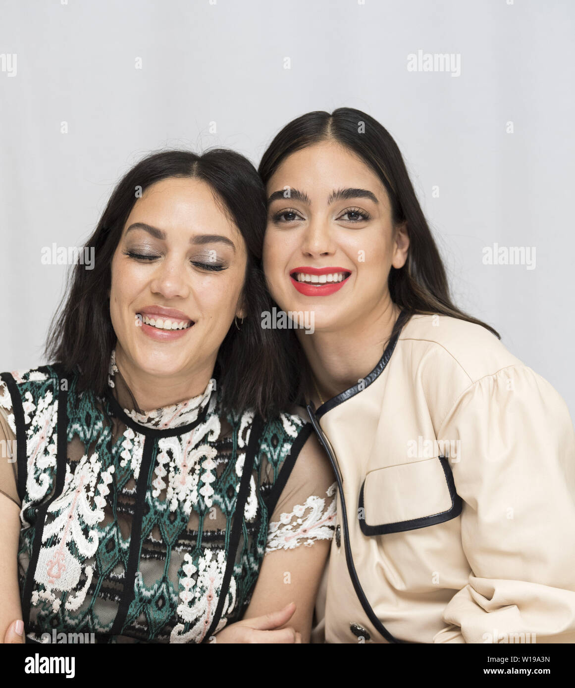 Melissa Barrera and Mishel Prada, who stars in 'Vida', at the Four Seasons  Hotel in Beverly Hills. 2019/06/01. Credit: Action Press/MediaPunch ***FOR  USA ONLY*** Stock Photo - Alamy