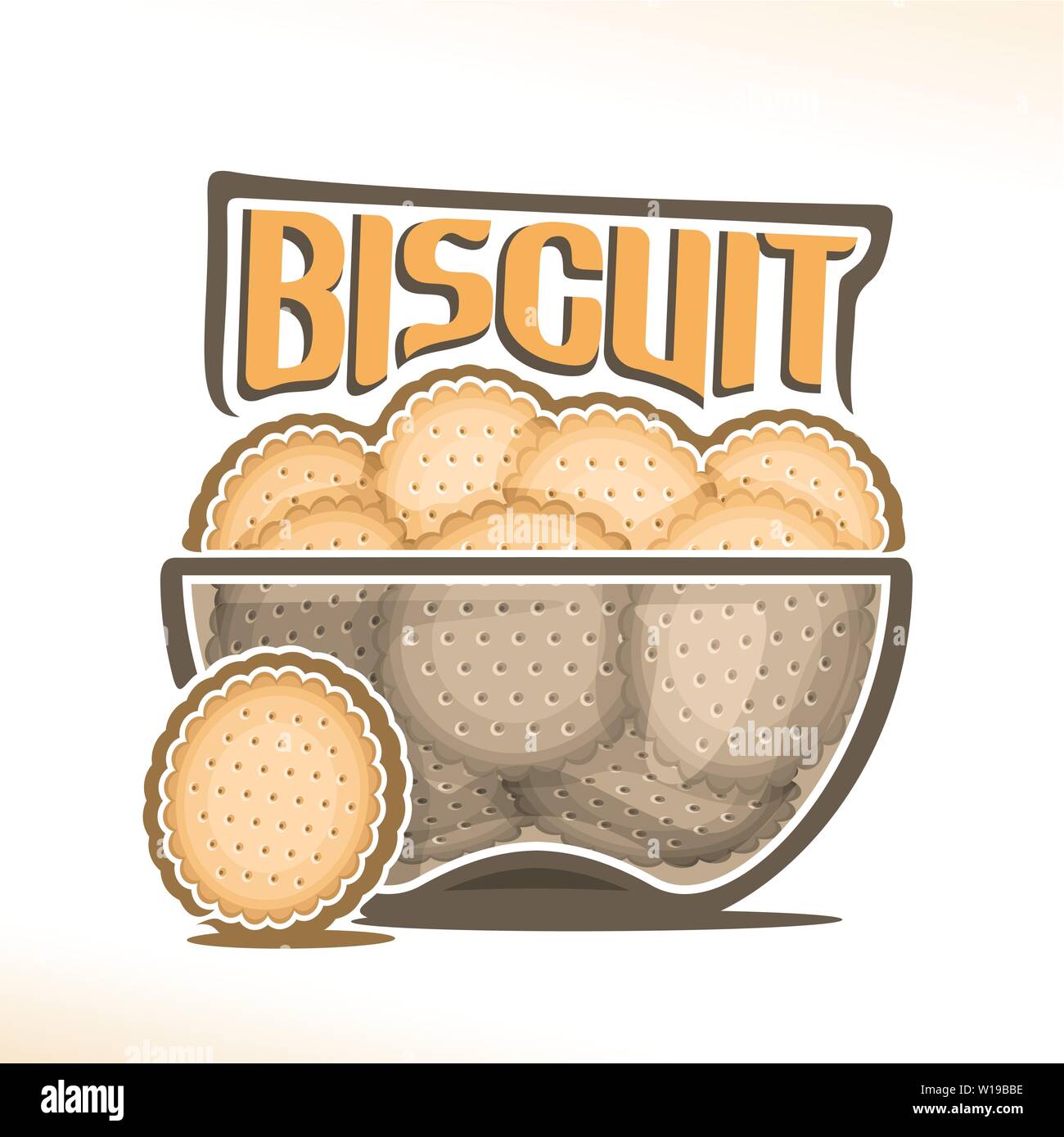 Vector logo for Biscuit Stock Vector Image & Art Alamy