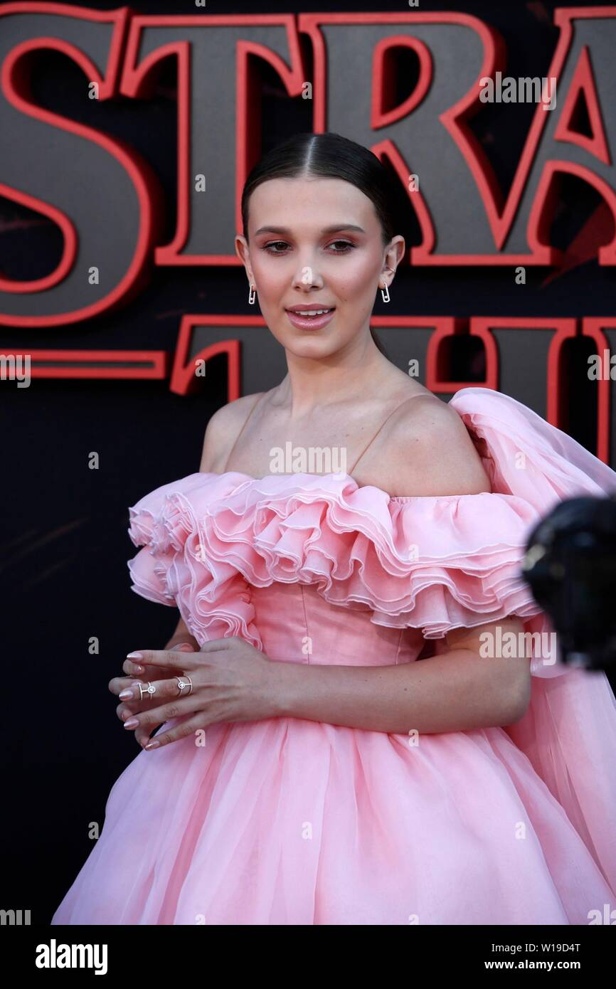 Millie Bobby Brown at arrivals for STRANGER THINGS 3 Season Premiere on  NETFLIX, Santa Monica High School - Barnum Hall, Santa Monica, CA June 28,  2019. Photo By: Priscilla Grant/Everett Collection Stock Photo - Alamy