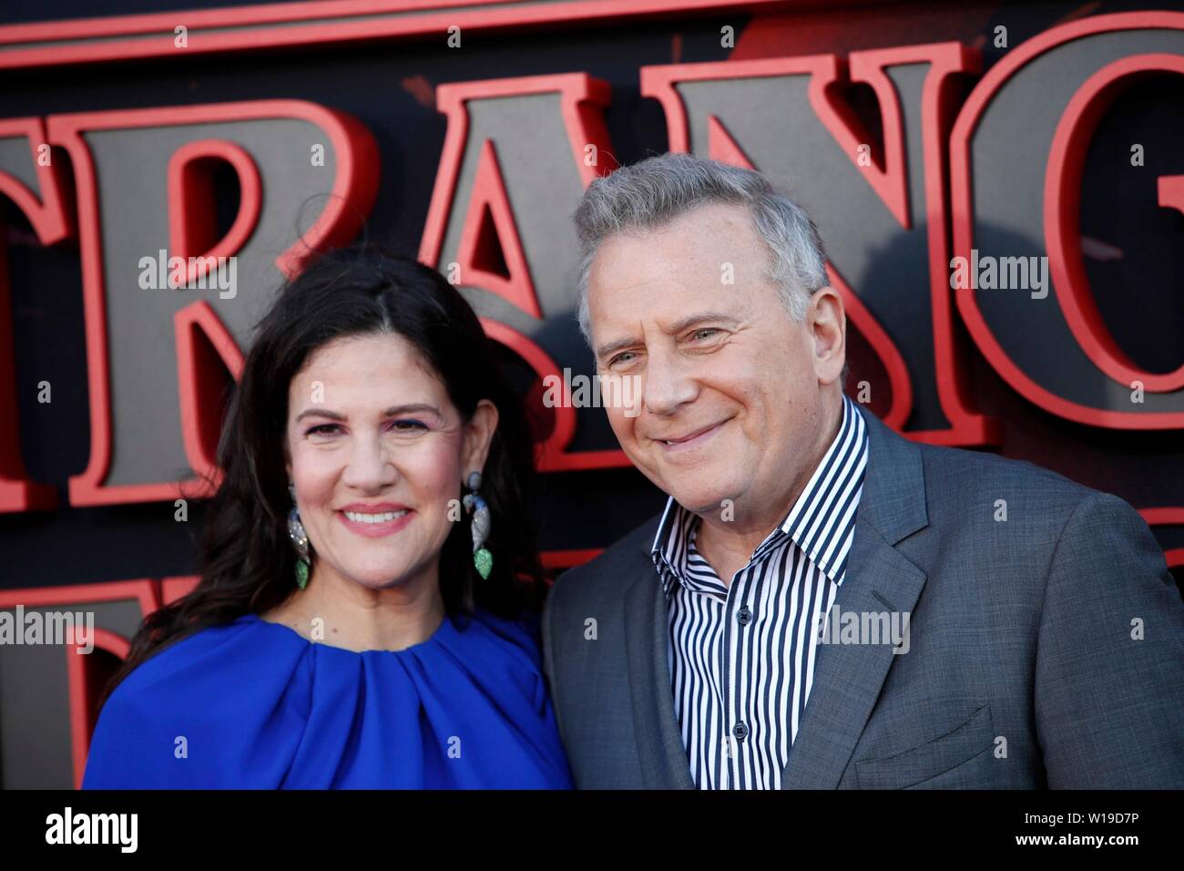 Paula Ravets Paul Reiser At Arrivals For Stranger Things 3 Season Premiere On Netflix Santa Monica