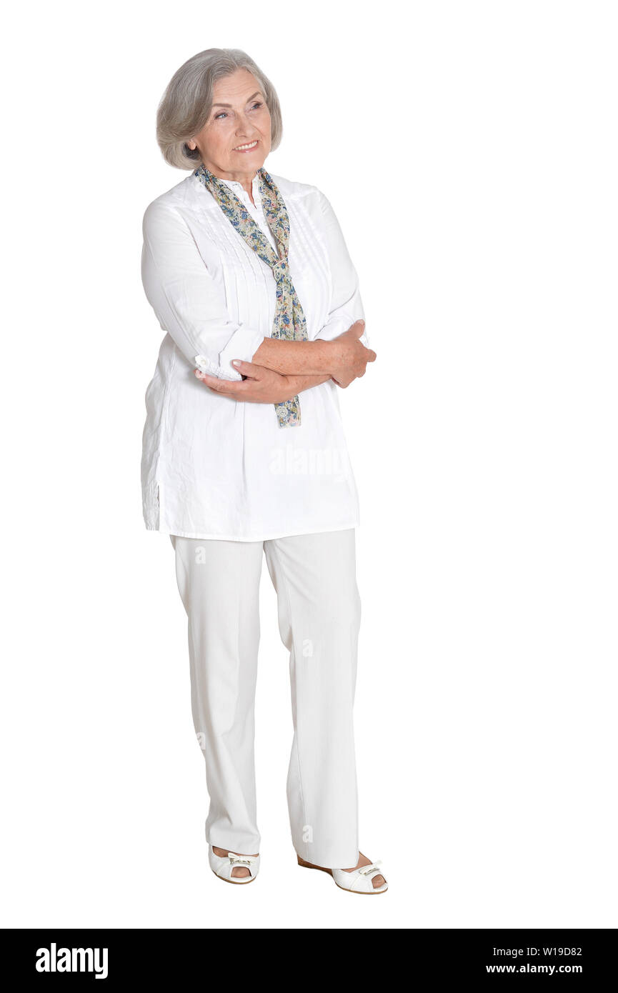 Full length happy senior hi-res stock photography and images - Alamy