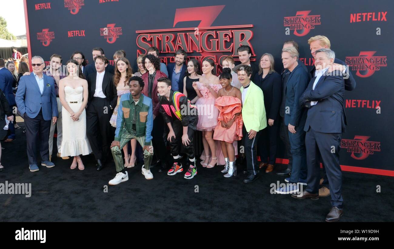 Stranger Things Cast Attends Season 3 Premiere at Santa Monica High School