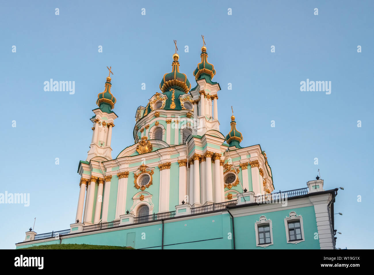 St. Andrew's church in Kyiv, Ukraine Stock Photo