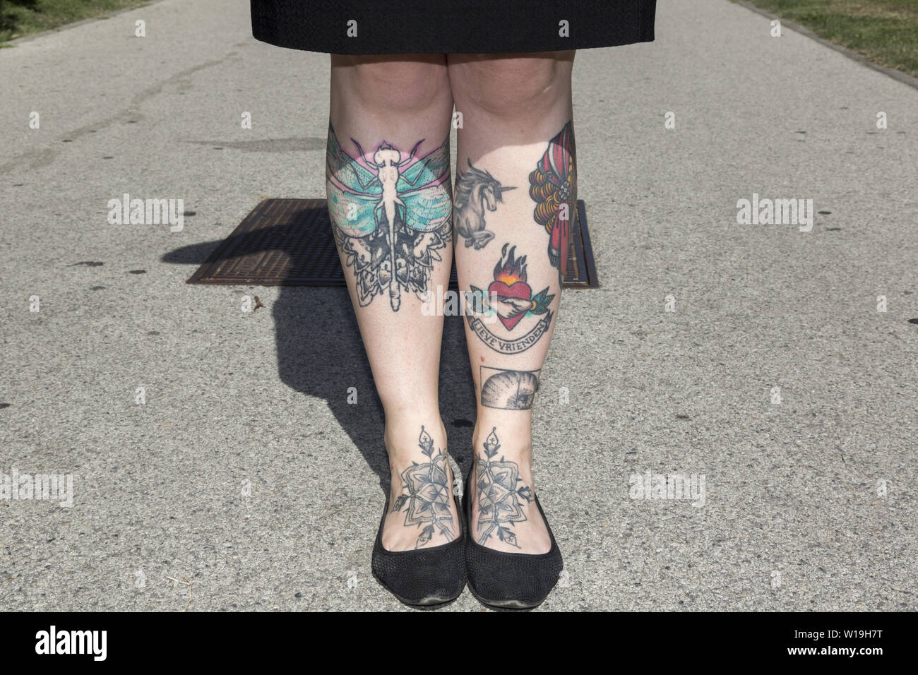 242 Woman Tattoo Her Leg Stock Photos  Free  RoyaltyFree Stock Photos  from Dreamstime