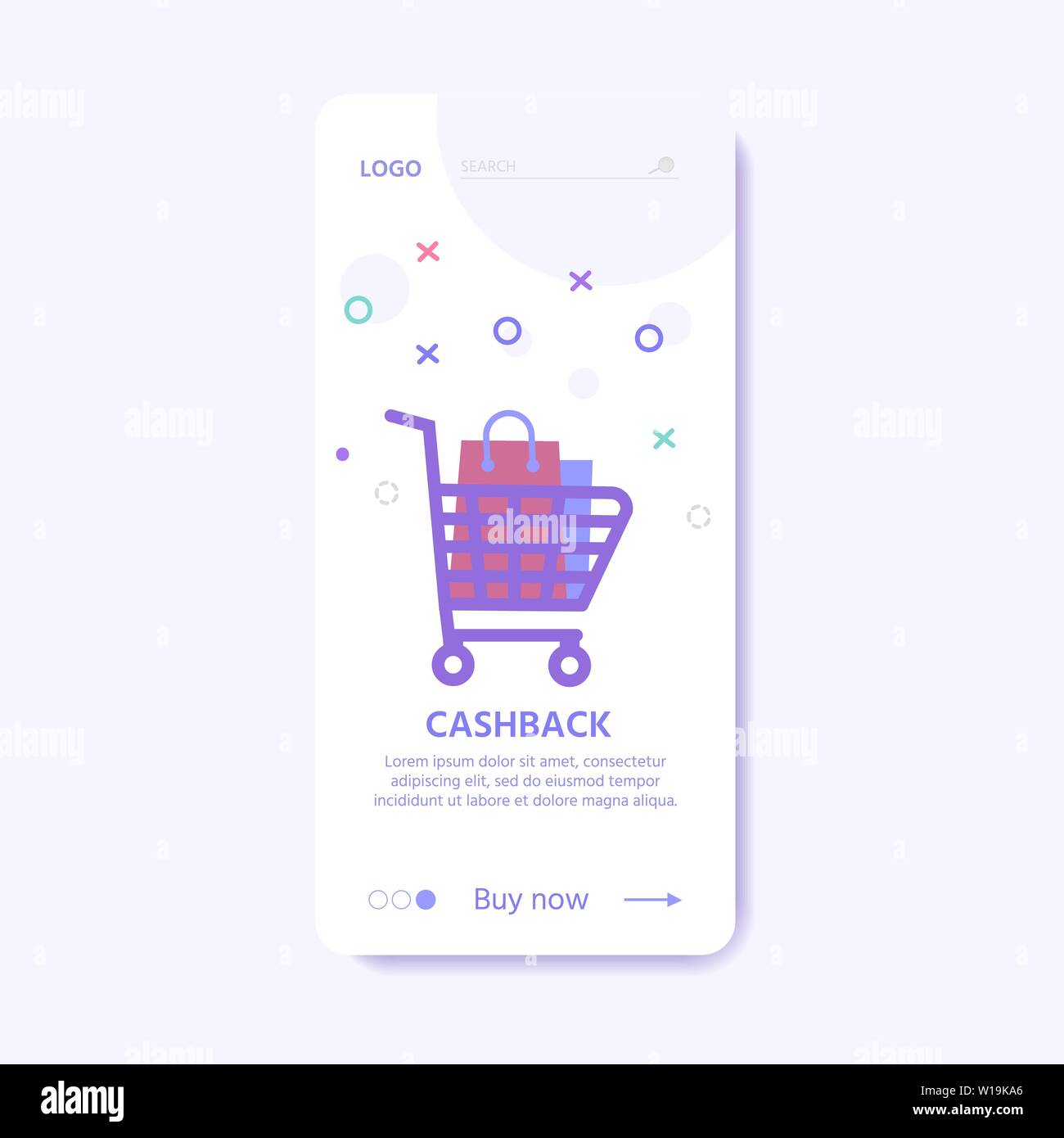 Landing Page Template For Online Shopping Concept For Website