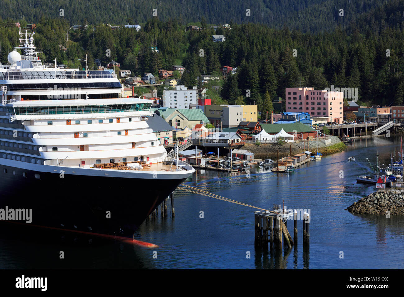 Cruise ship in Ketchikan, Alaska, USA Stock Photo Alamy