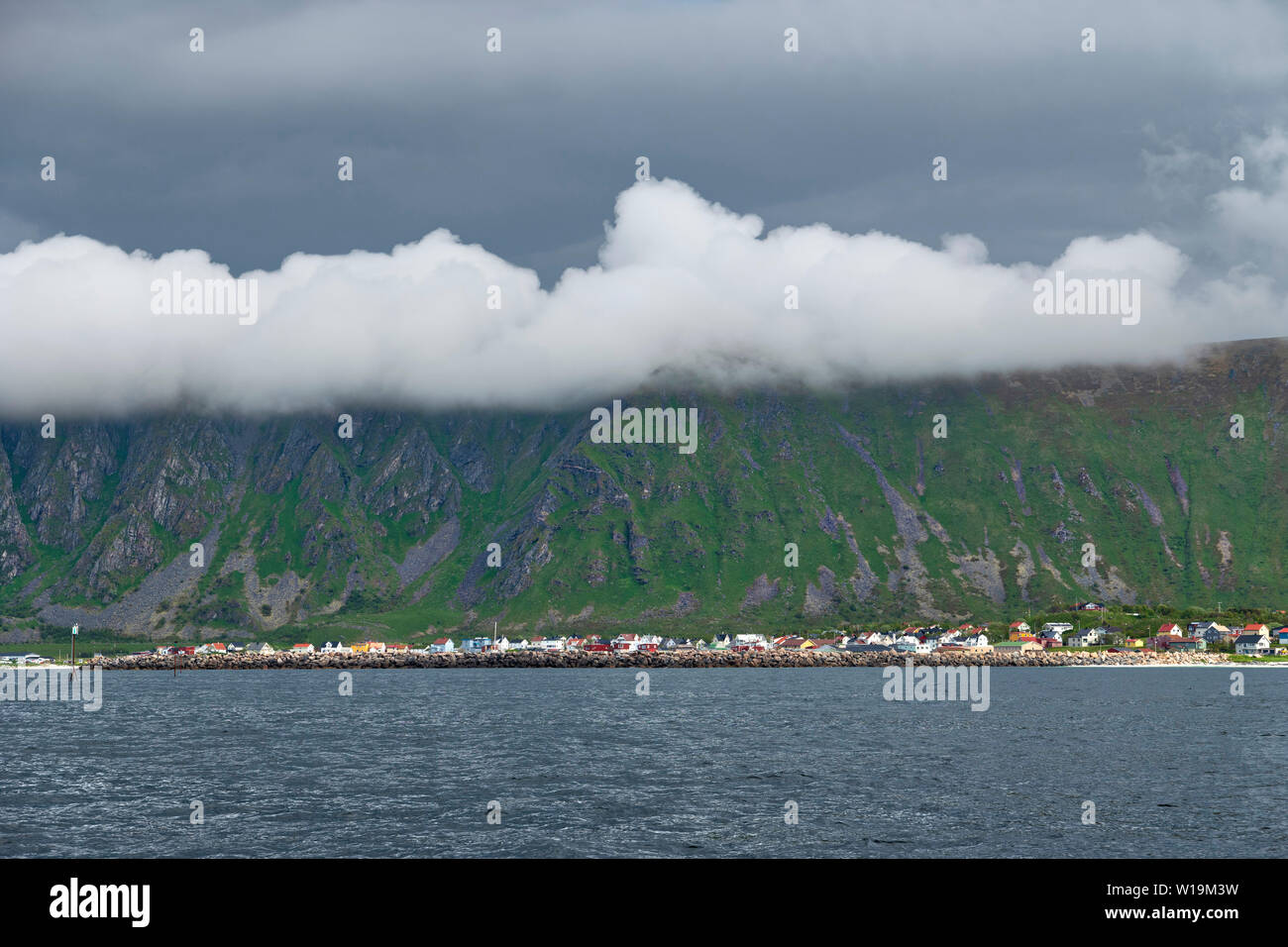 Bleik village, Lofoten Islands, Norway. Stock Photo