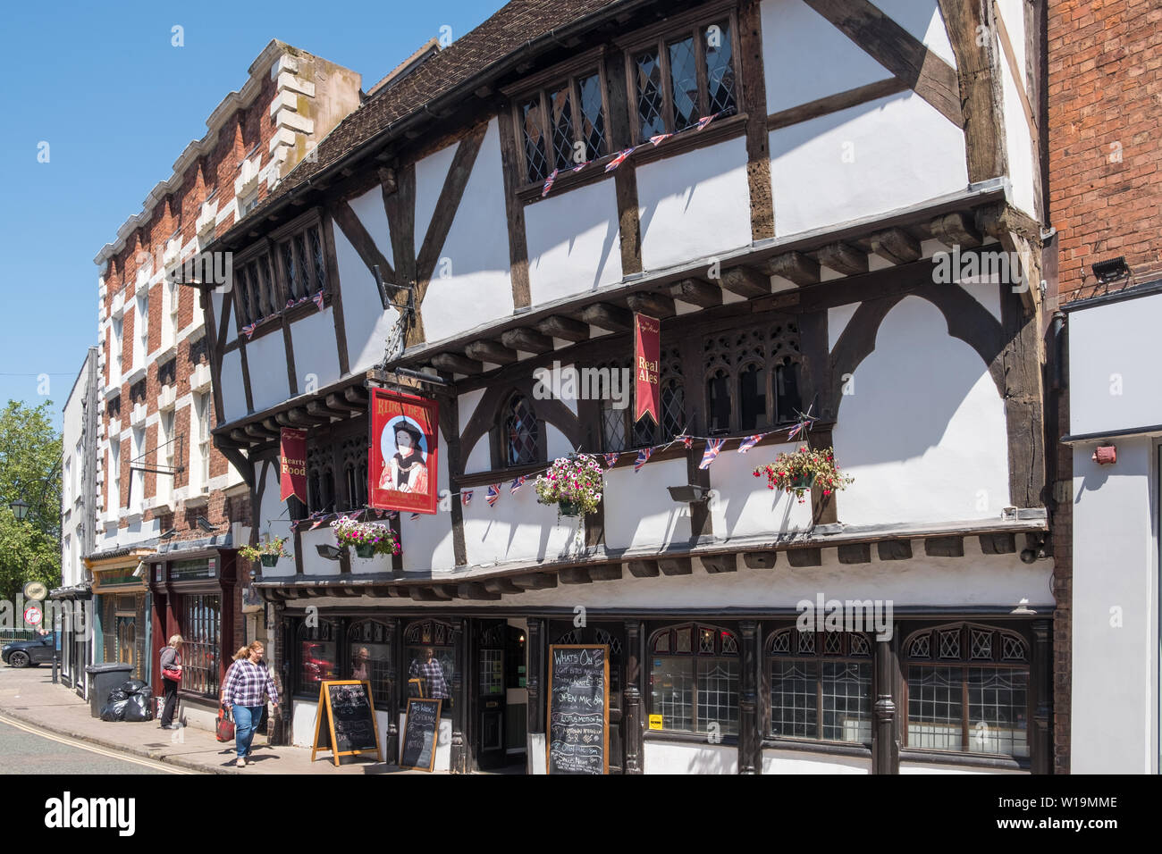 The Kings Head Pub In One Of The Tudor Buildings In Mardol In The 