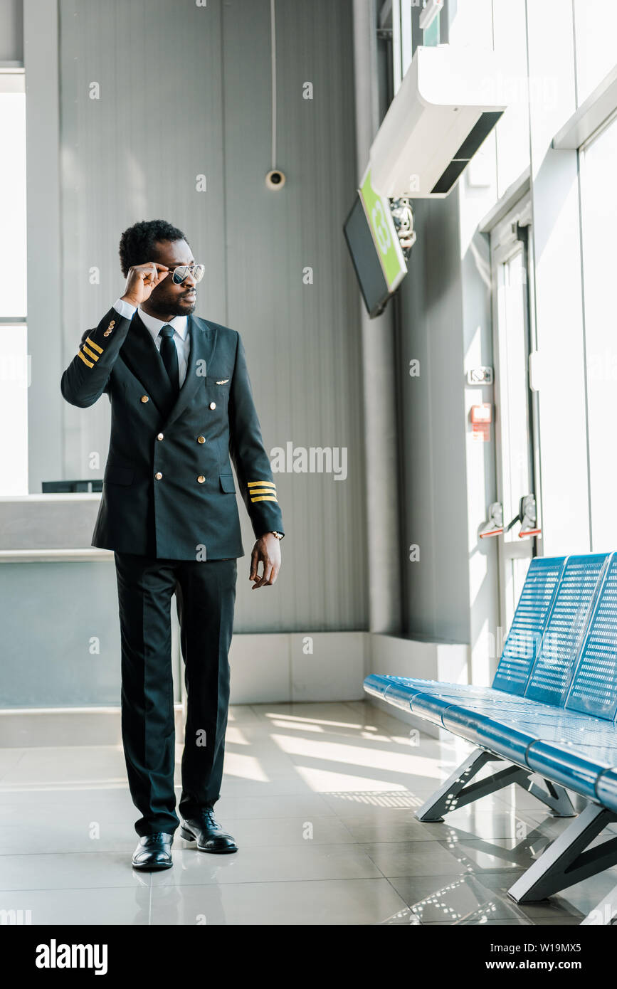 Confident african american pilot hi-res stock photography and images ...