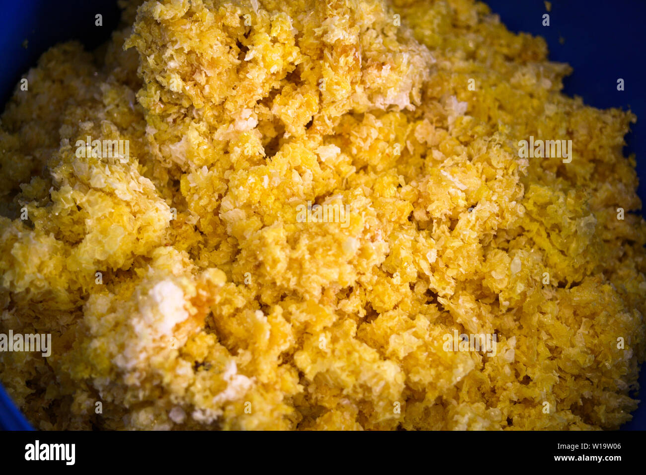 BEESWAX to be taken care of Stock Photo