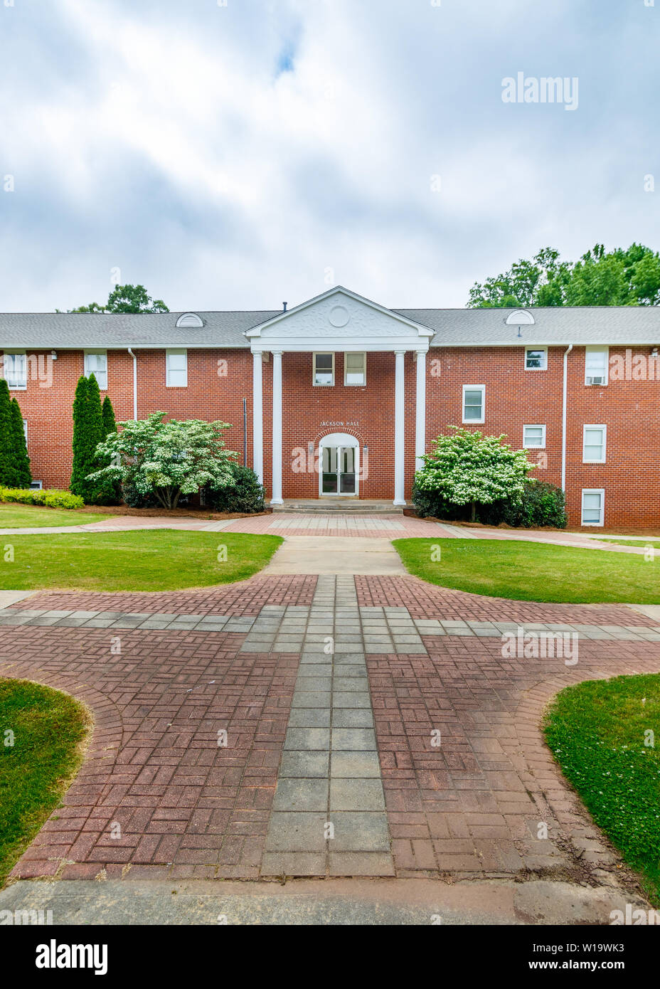 FRANKLIN SPRINGS, GA, USA - MAY 3: Jackson Hall on May 3, 2019 at Emmanuel College in Franklin Springs, Georgia. Stock Photo