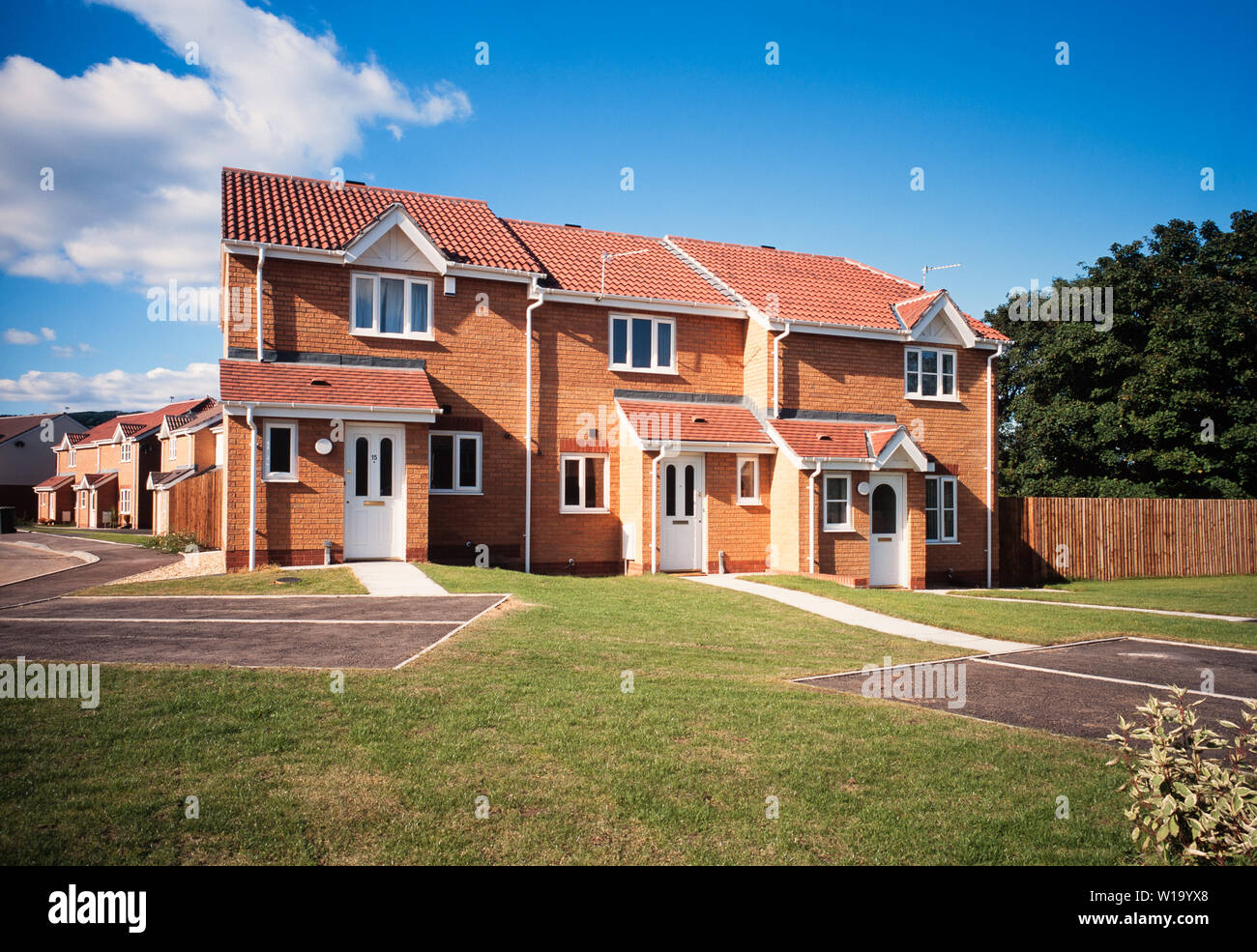 Modern Link Housing Stock Photo Alamy