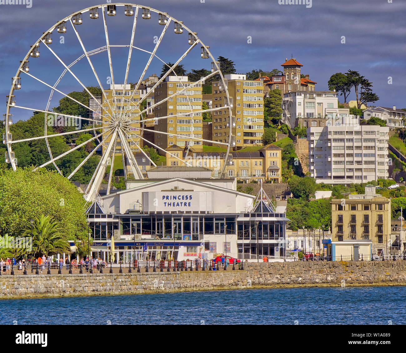 GB - DEVON: Princess Theatre and English Riviera Wheel at Torquay  (HDR-Image) Stock Photo