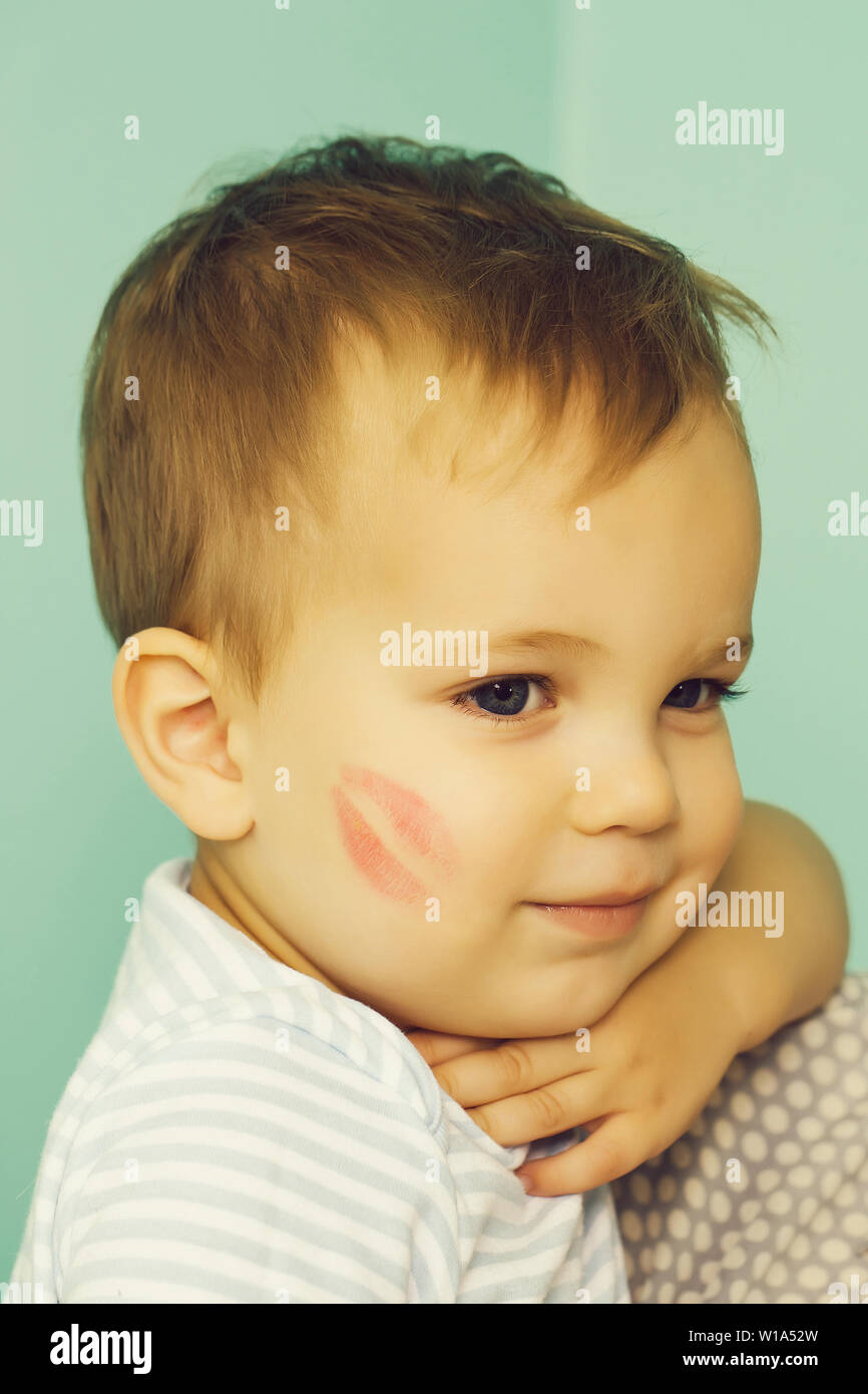 Lipstick kiss baby hires stock photography and images Alamy
