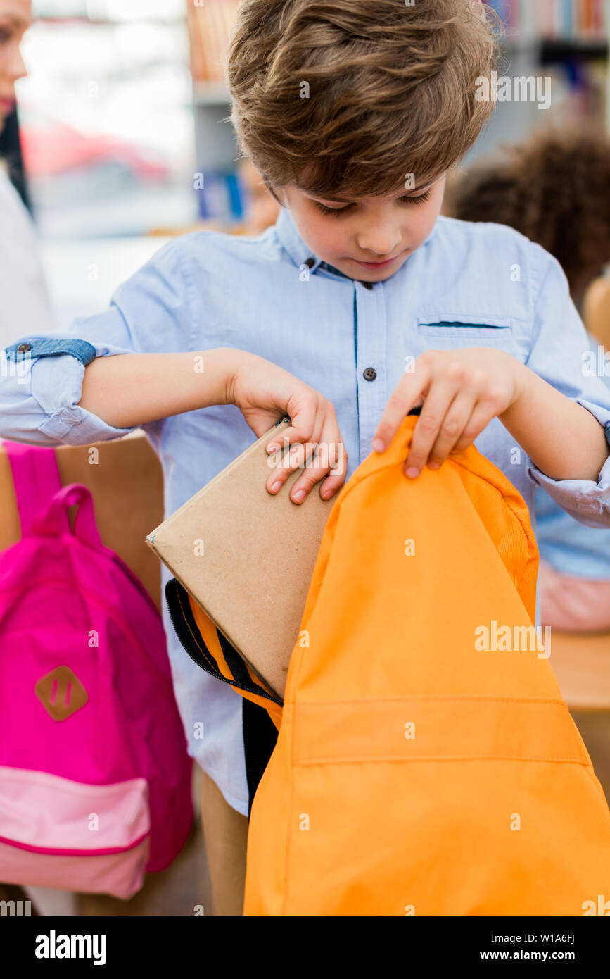 Orange backpack kid hot sale