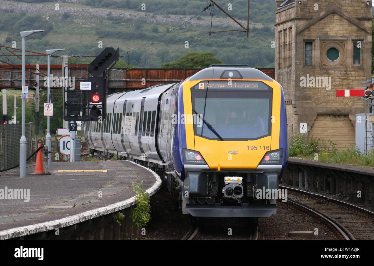First day in passenger service with Northern Rail for CAF built class