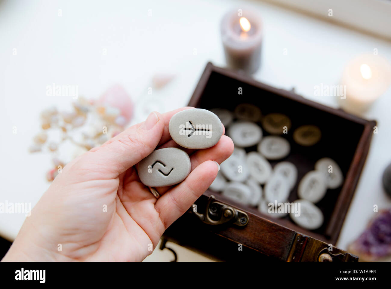 Rune stones hi-res stock photography and images - Alamy