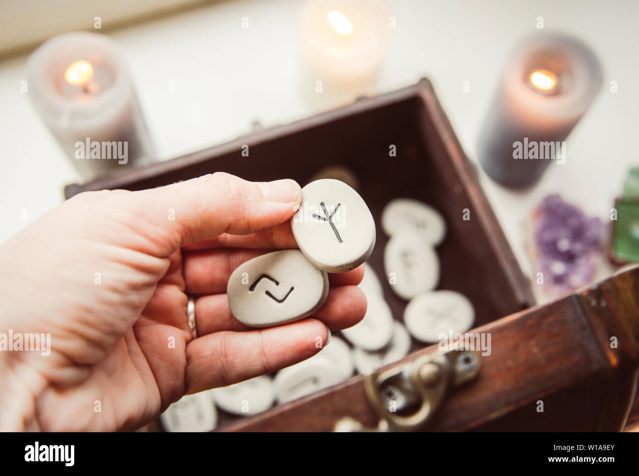Rune stones hi-res stock photography and images - Alamy
