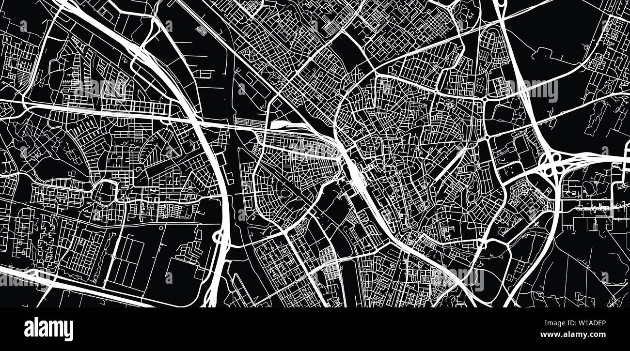 Urban Vector City Map Of Utrecht The Netherlands Stock Vector Image Art Alamy