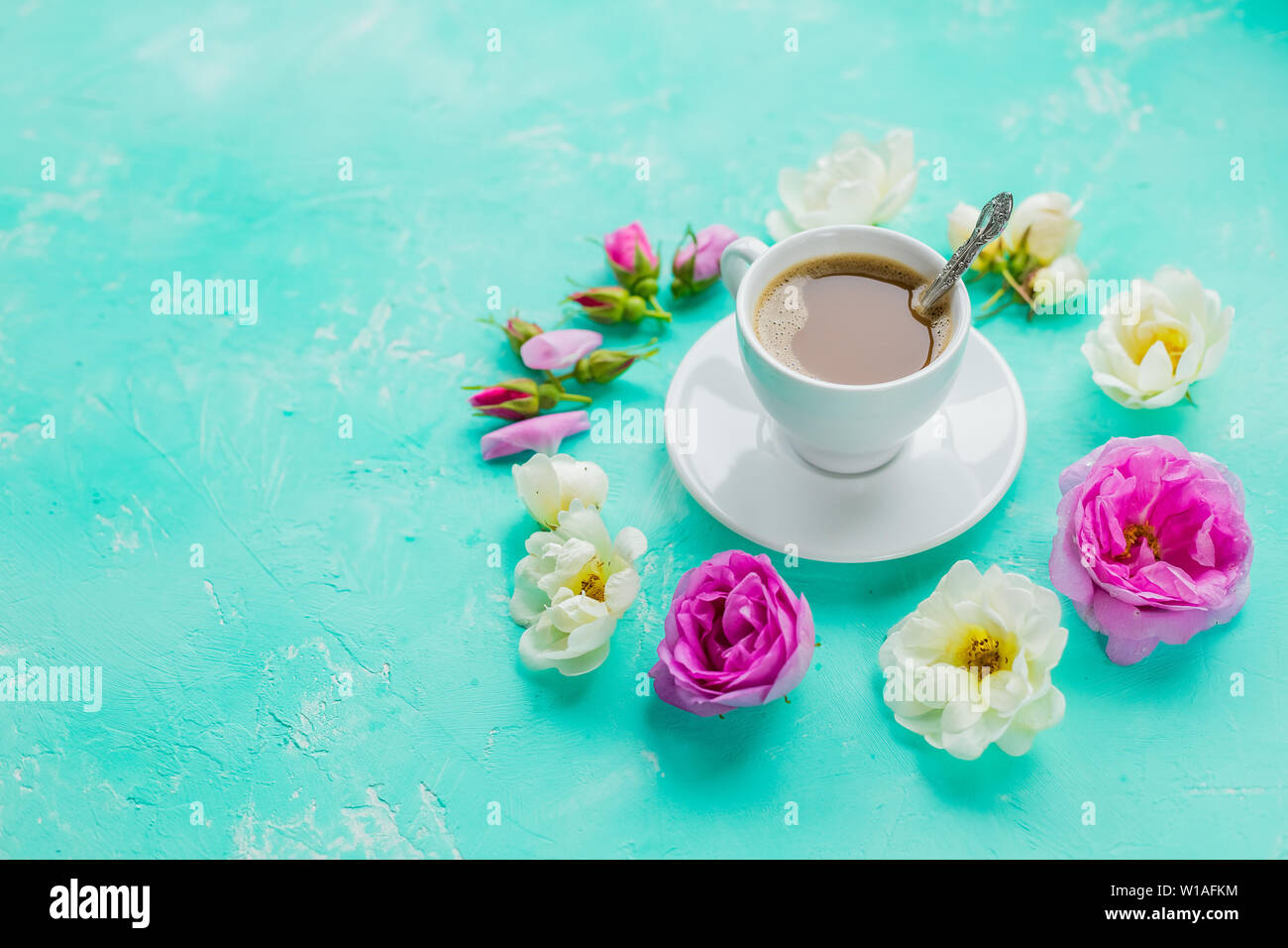 Coffee Flower Good Morning Stock Photos & Coffee Flower Good Morning