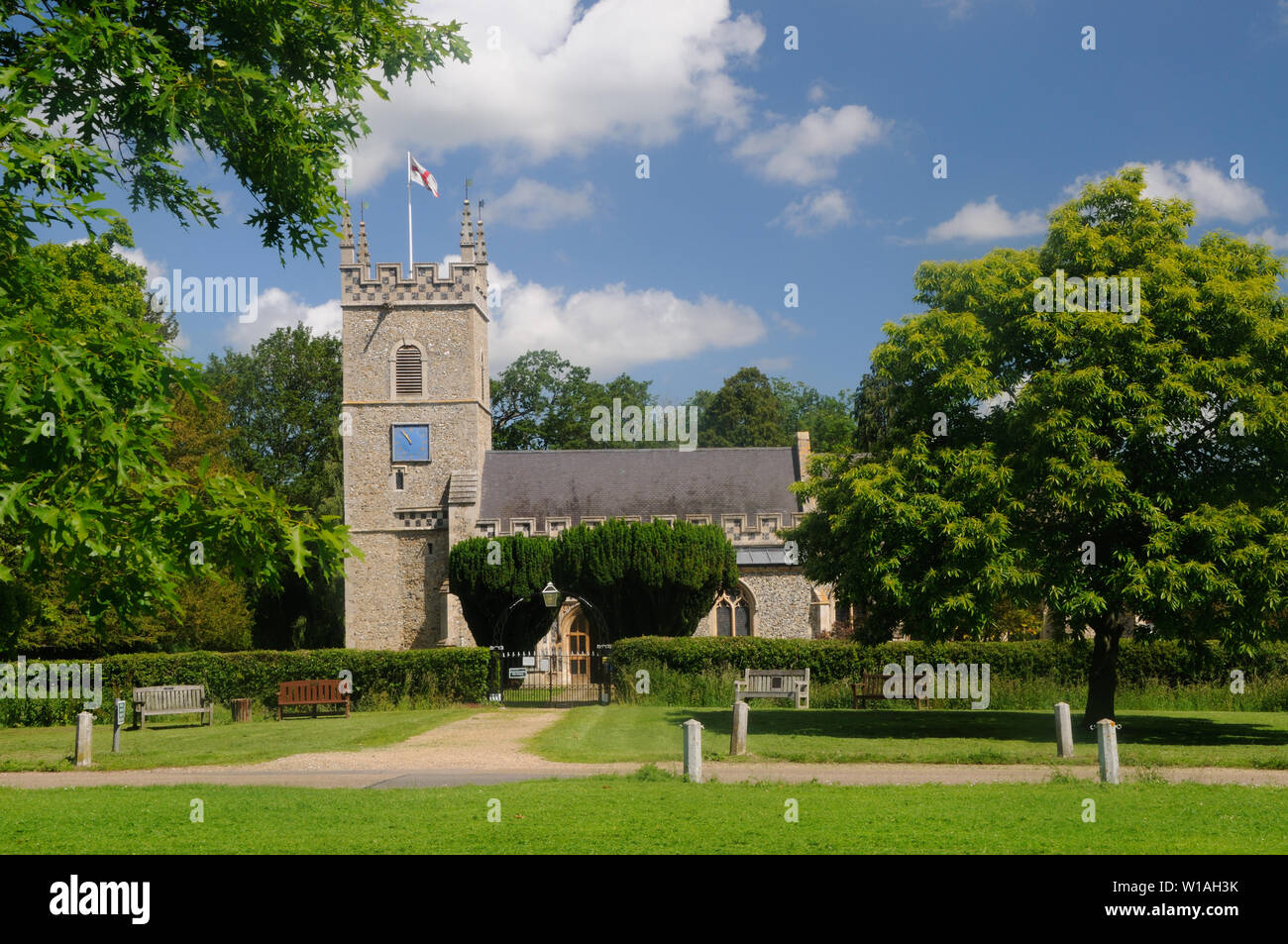 The Church of St. Leonard, in Horringer, Suffolk, England Stock Photo