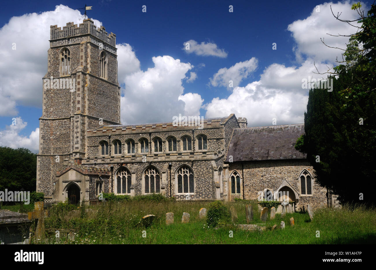 The Church of the Holy Innocents, in Great Barton, Suffolk, England Stock Photo