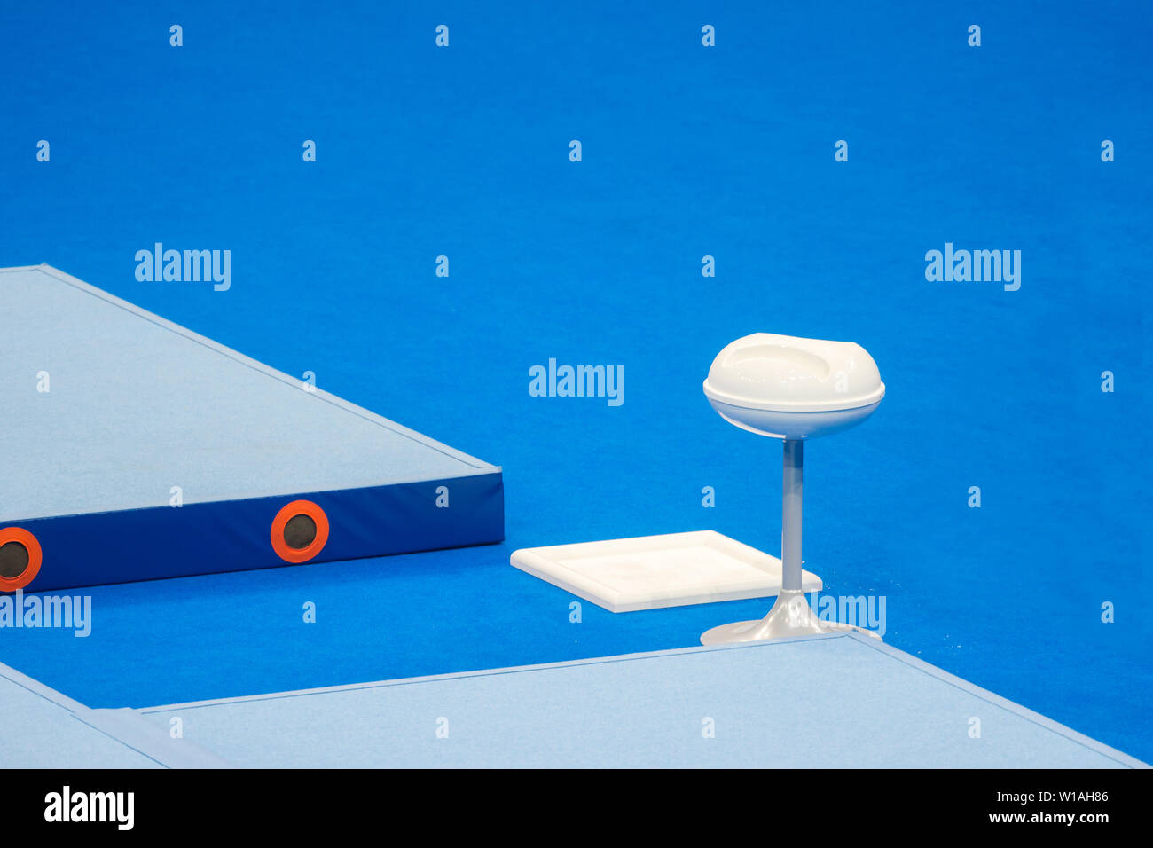 Gymnastic equipment in a gymnastic arena Stock Photo Alamy