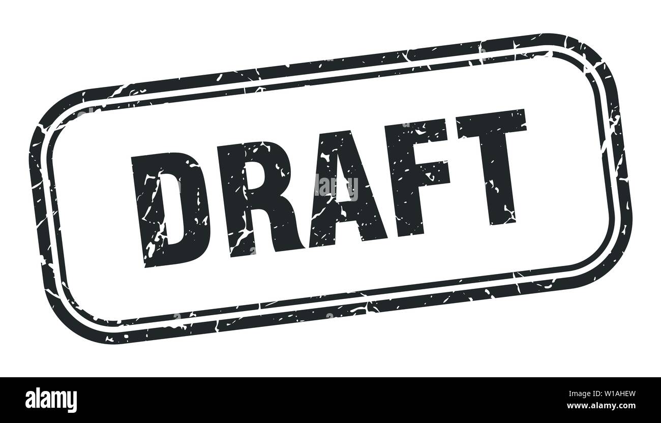 draft stamp. draft square grunge sign. draft Stock Vector Image & Art ...