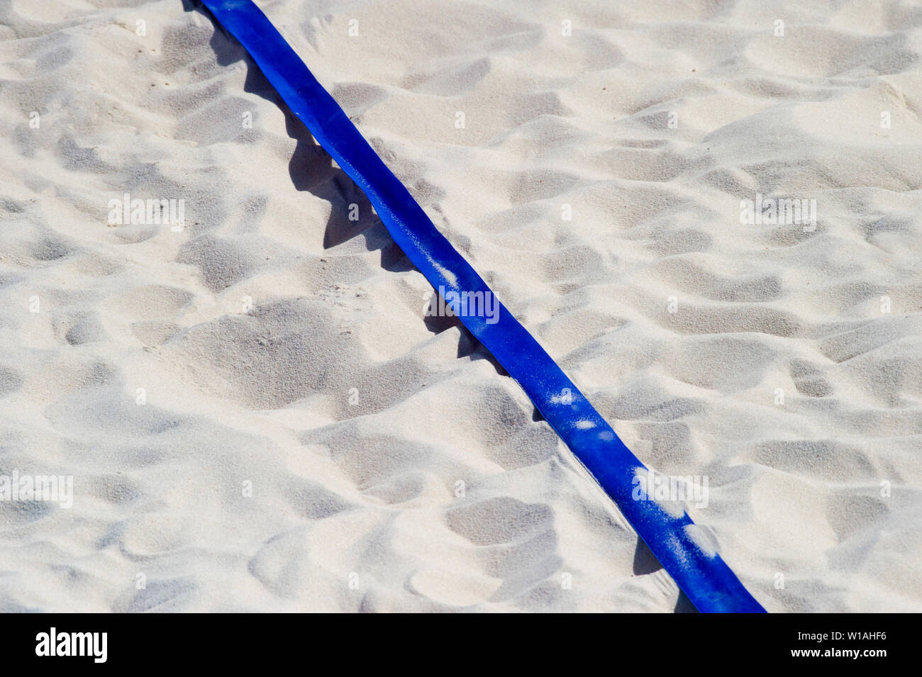 beach volleyball, soccer, handball court up close and in detail with