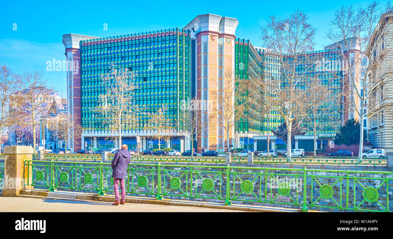 Vienna Austria February 18 2019 Beautiful Modern Government