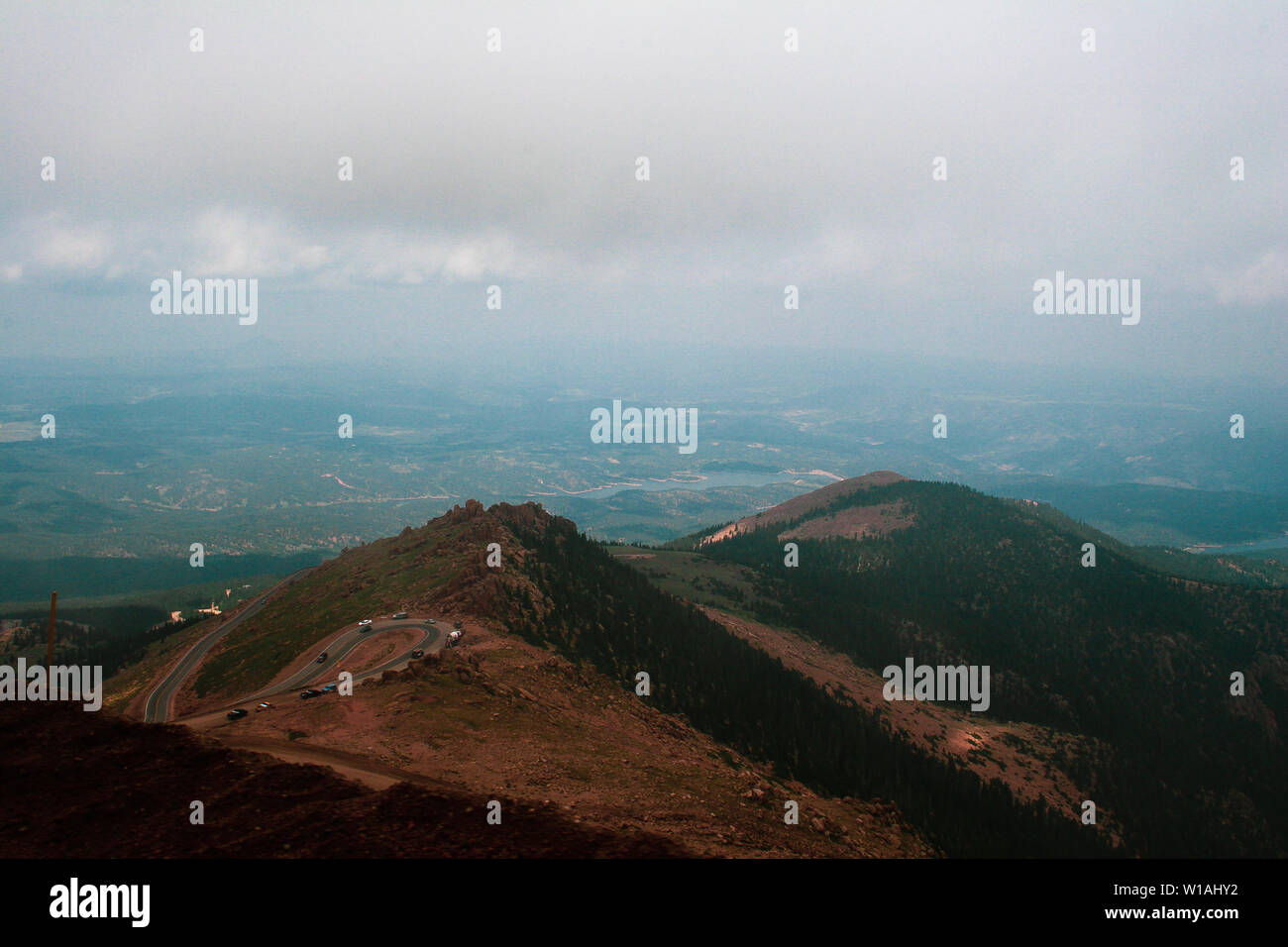 Mountain landscape with clouds on an summer or spring day Stock Photo ...