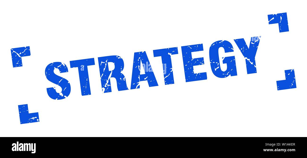 strategy stamp. strategy square grunge sign. strategy Stock Vector ...