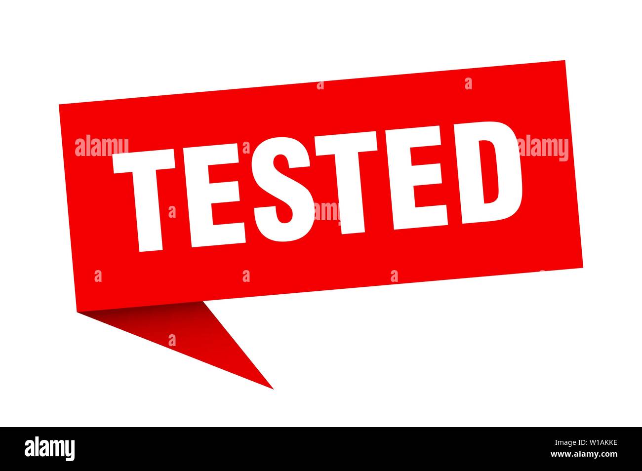 Tested label red band hi-res stock photography and images - Alamy