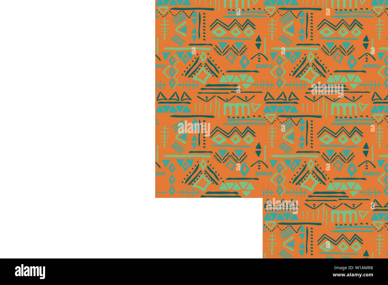 Tribal art pattern Ethnic geometric - Tribal Art Pattern Ethnic Geometric Print Aztec Colorful Repeating Background Texture W1AMR8 