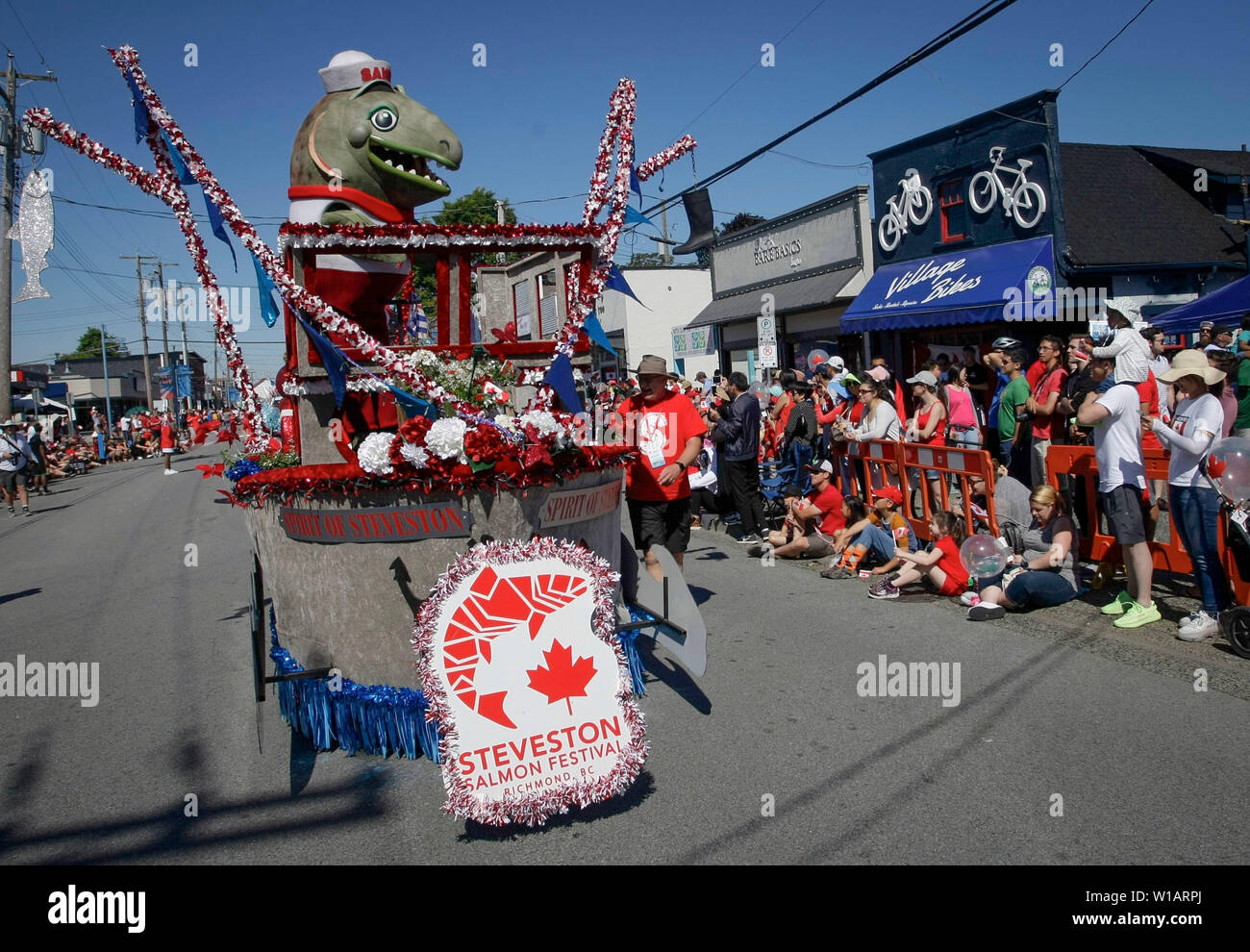 Richmond, Canada. 1st July, 2019. A float is seen during the