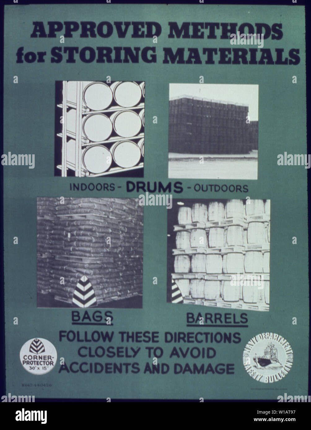 Approved methods for storing materials Stock Photo Alamy