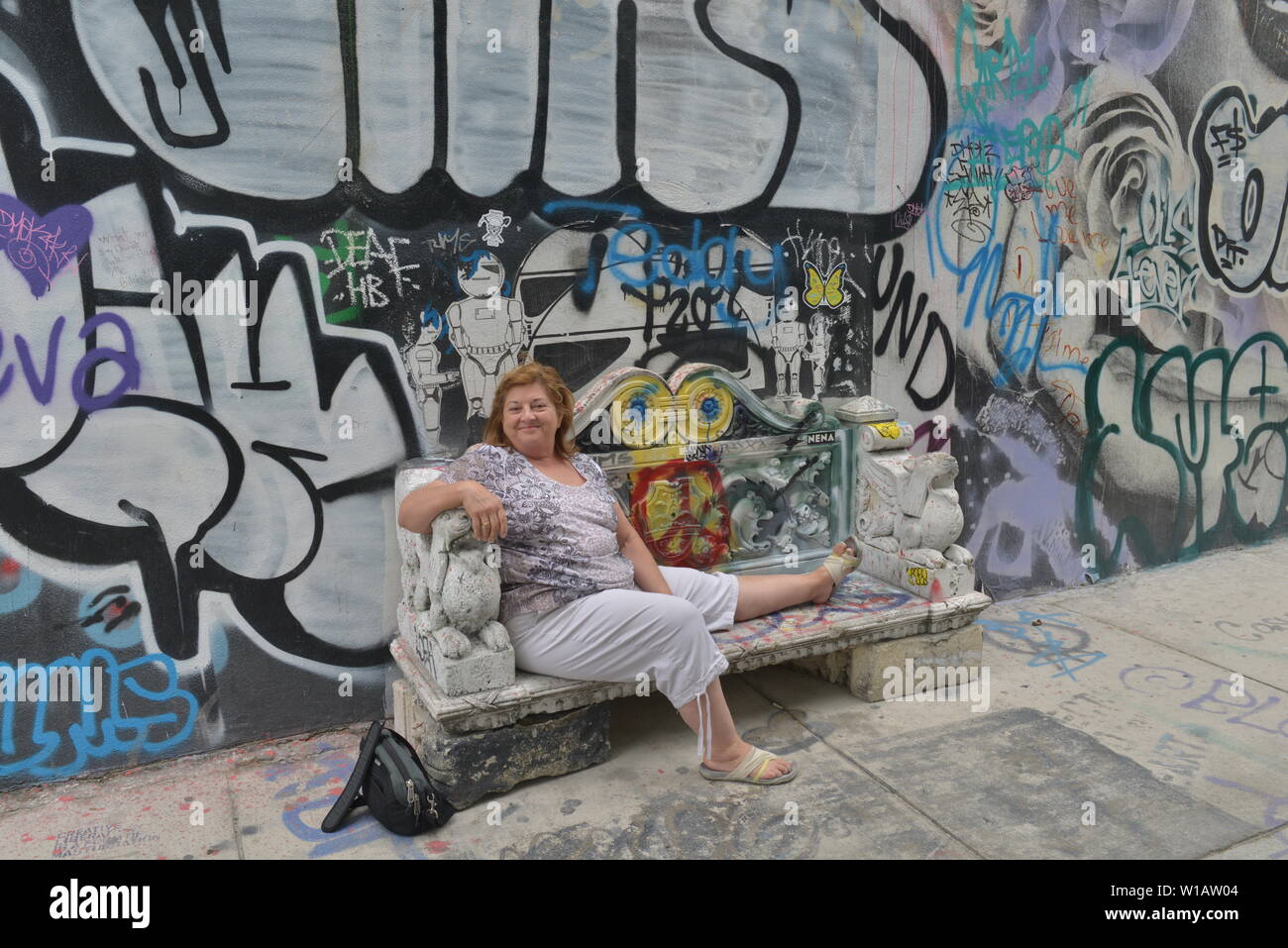 Graffiti in Miami, Florida, USA Stock Photo Alamy
