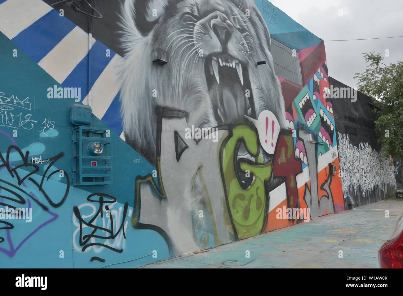 Graffiti in Miami, Florida, USA Stock Photo Alamy