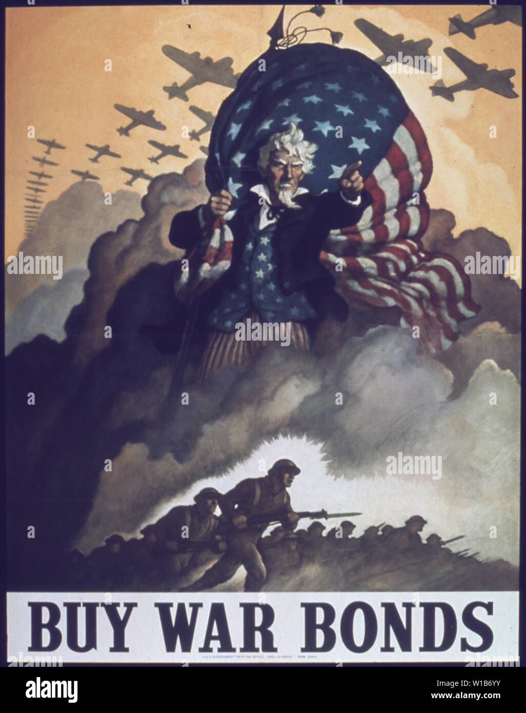 Buy War Bonds (Uncle Sam); General notes Use War and Conflict Number