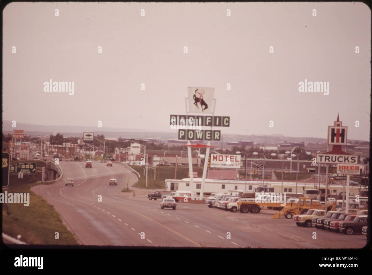 CASPERWYOMING'S LEADING INDUSTRIAL CITY Stock Photo Alamy