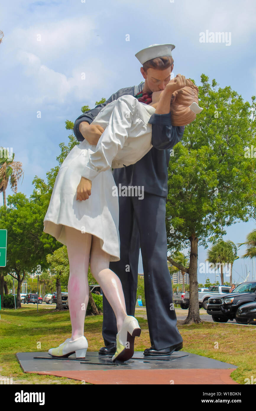 The Unconditional Surrender Statue based on the World War II photo in