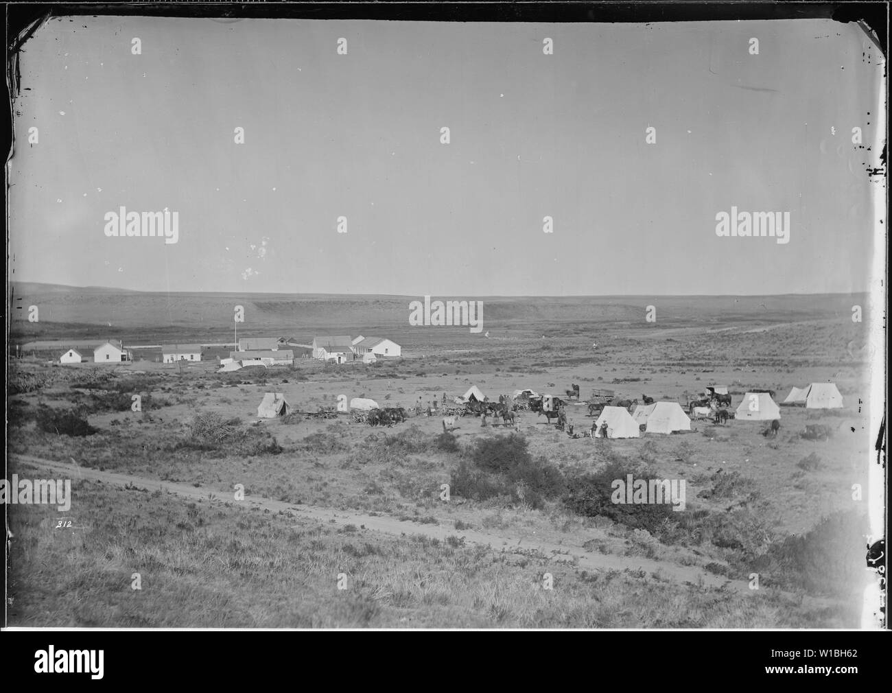 Camp at Fort Hall, Bingham County, Idaho Stock Photo Alamy