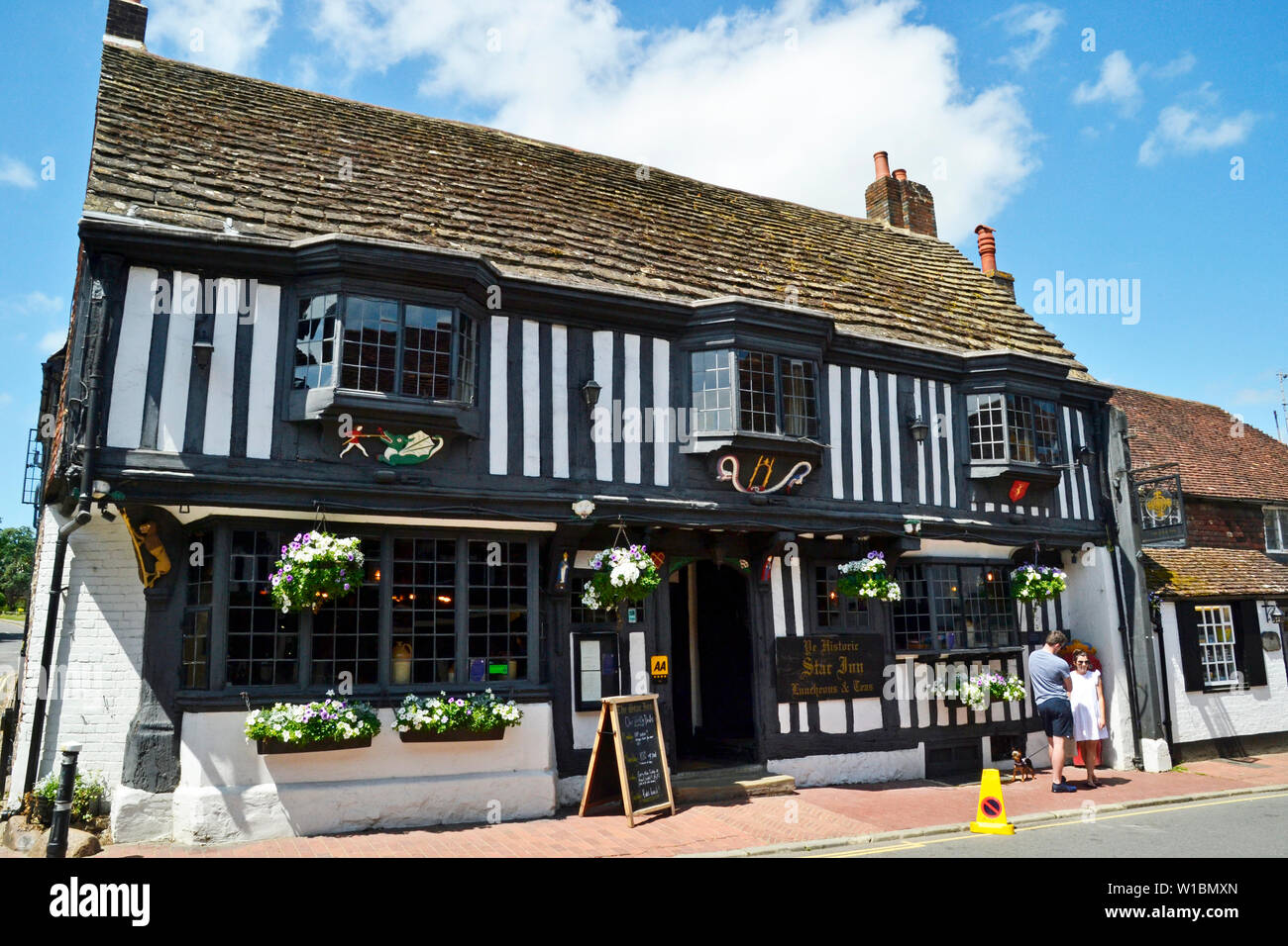 The Historic Star Inn, Alfriston, East Sussex, UK Stock Photo