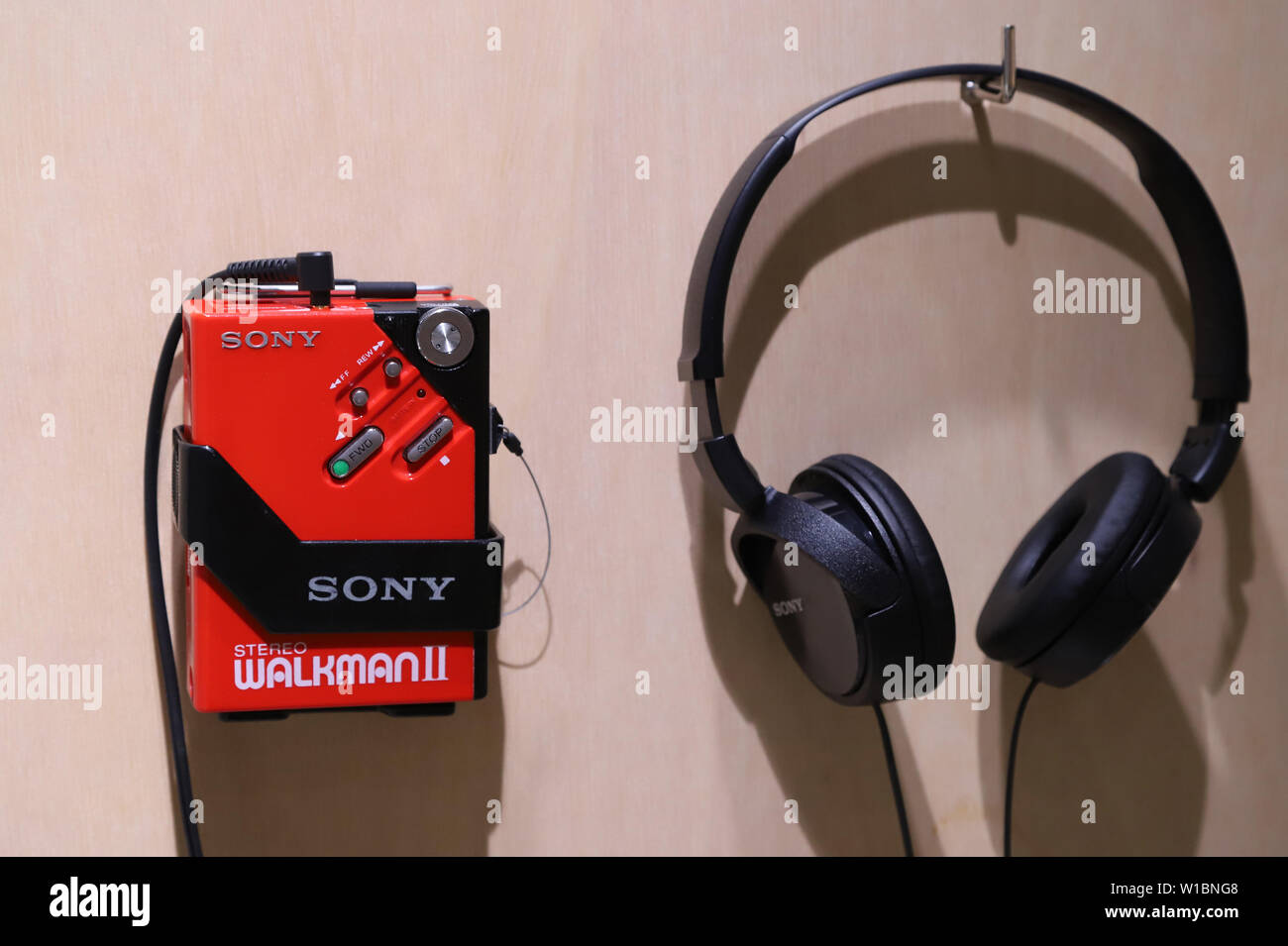 Sony walkman cassette player hi-res stock photography and