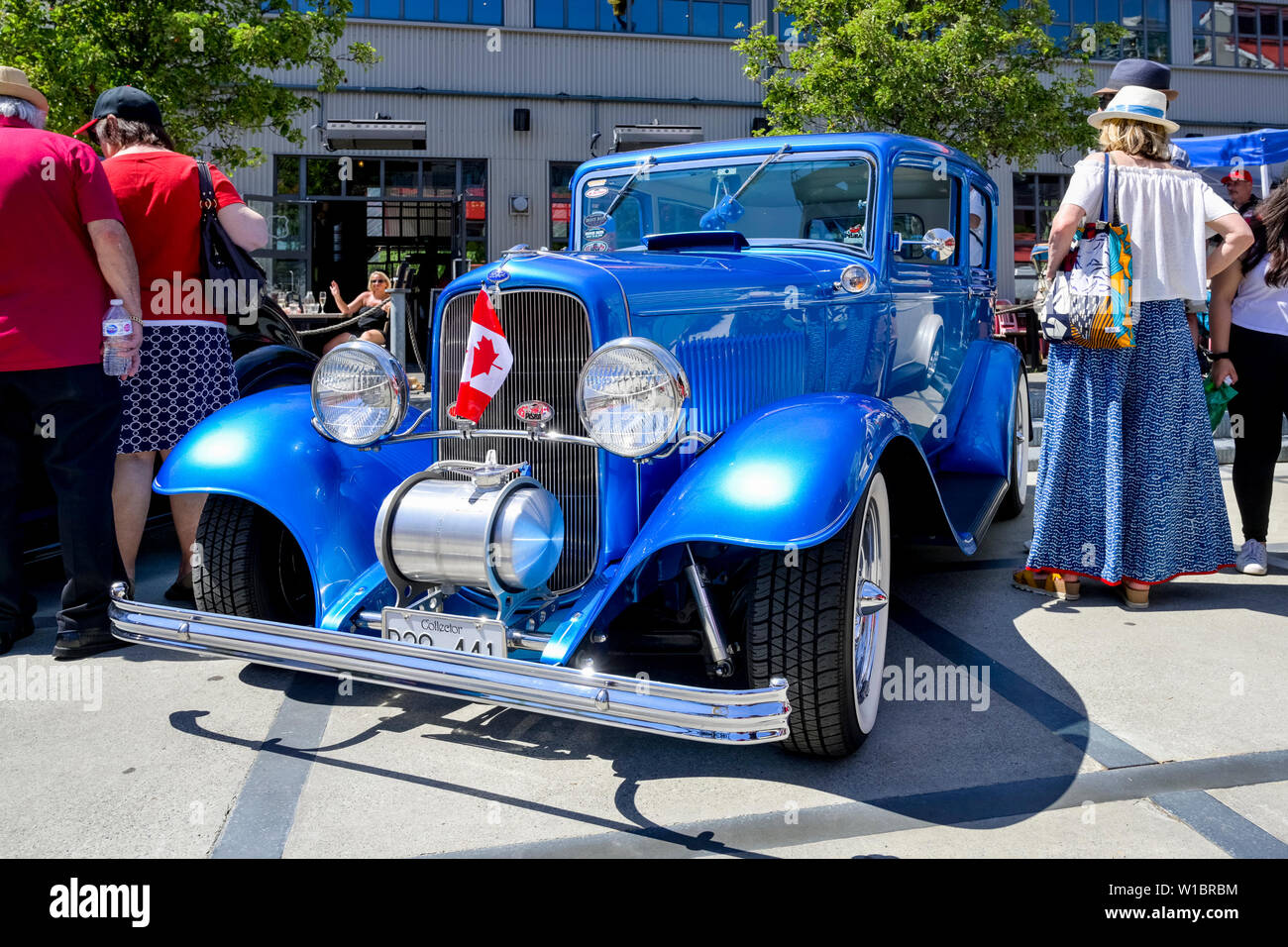 Hotrod, Vintage Collector Car Show, Canada Day, Shipbuilder's Square, North Vancouver, British Columbia, Canada Stock Photo
