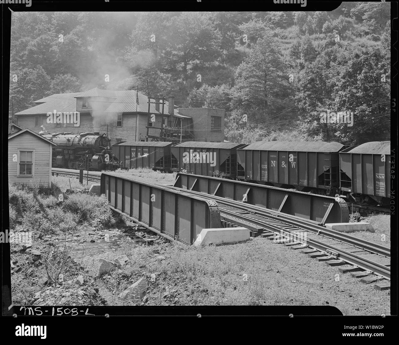 English Coal cars near the company store. Gilliam Coal and Coke Co