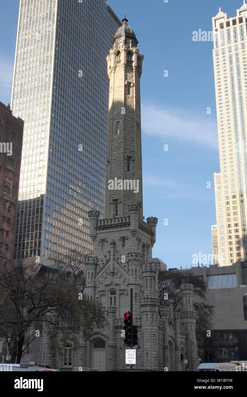 Chicago Water Tower Stock Photo