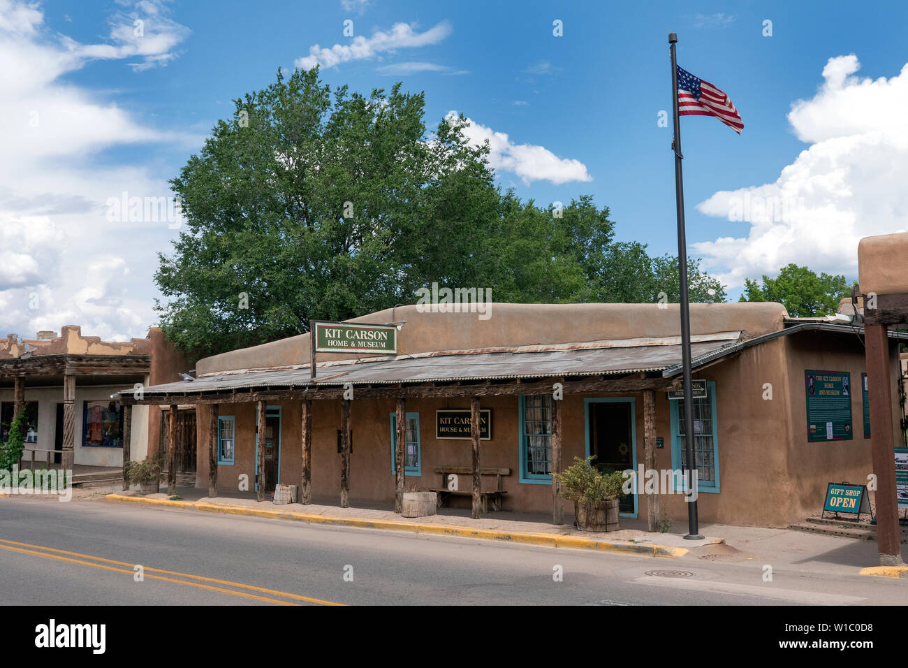 Kit Carson House Taos New Mexico USa Stock Photo