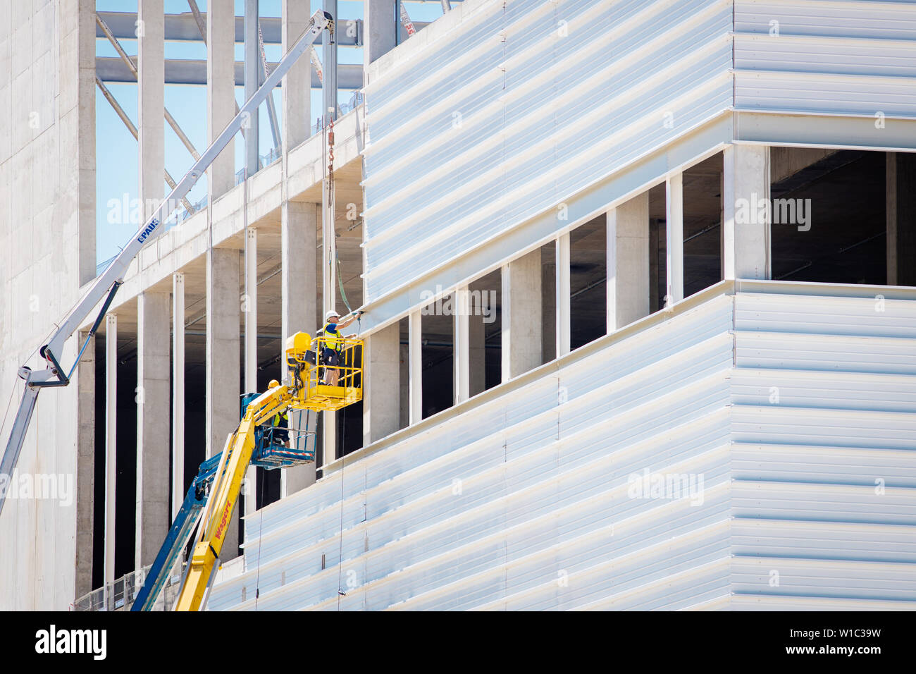 Dresden, Germany. 27th June, 2019. View of the construction site of